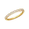 Mama Bijoux Alternating Baguettes & Round Diamonds Stacking Ring Outlet