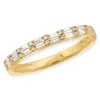 Mama Bijoux Alternating Double Baguettes & Round Diamond Ring Fashion