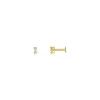 Mama Bijoux Back to Back Round Diamond Studs (Flat Back) Hot