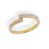 Mama Bijoux Baguette & Round Diamond Crossover Ring Online