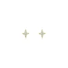 Mama Bijoux Baguette and Round Diamond Celestial Studs Hot