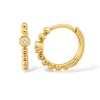 Mama Bijoux Bezel Diamond Beaded Mini Huggie (Sold as Singles) Online