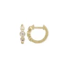 Mama Bijoux Bezel Diamond Huggies Outlet