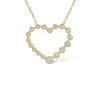 Mama Bijoux Bezeled Diamond Heart Necklace Fashion