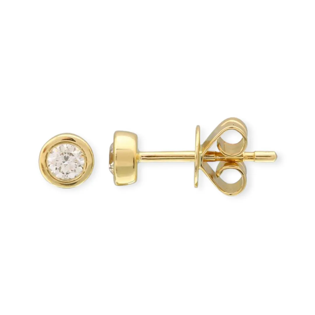 bezeled_round_diamond_stu_0.webp Mama Bijoux Bezeled Round Diamond Stud Earrings Hot