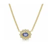 Mama Bijoux Blue Sapphire Flower Necklace Hot