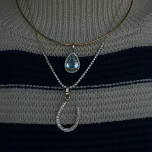Mama Bijoux Blue Topaz Teardrop Pendant Best