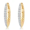 Mama Bijoux Bold Gold Graduating Diamond Hoops Outlet