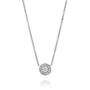 Mama Bijoux 1 Carat Illusion Diamond Pendant Necklace (.35 ct) Hot