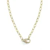 Mama Bijoux Chunky Diamond Pavé Clasp Chain Fashion