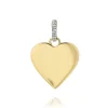 Mama Bijoux Classic Gold Heart Charm with Diamond Enhancer New