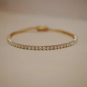 Mama Bijoux Classique 4 Prong Tennis Bracelet New