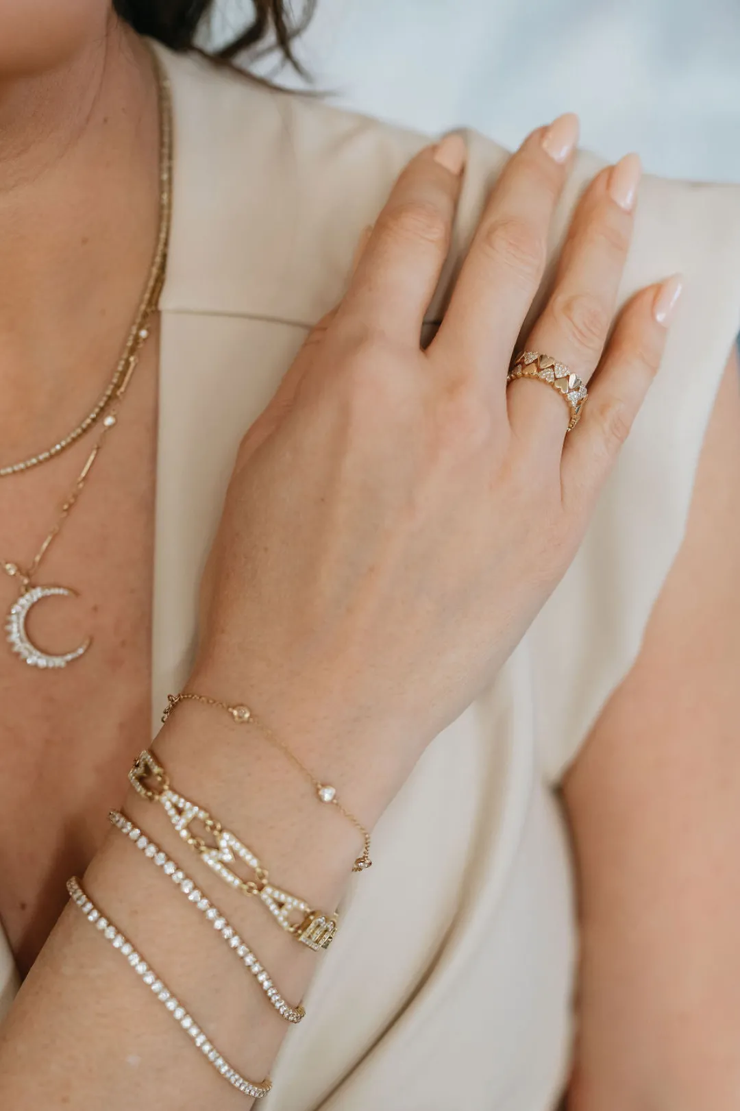 classique__prong_tennis_b_4.webp Mama Bijoux Classique 4 Prong Tennis Bracelet New