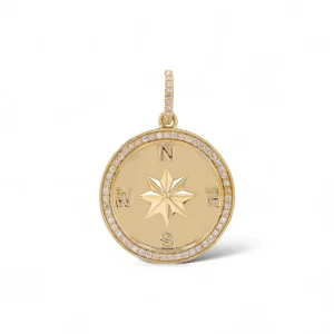 Mama Bijoux Compass Medallion Pendant Best
