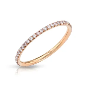 Mama Bijoux Couture French V-Cut Mini Eternity Band New