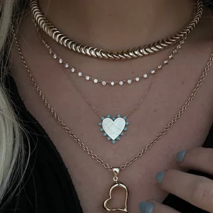 Mama Bijoux Crescent Moon Chunky Chain Necklace Online