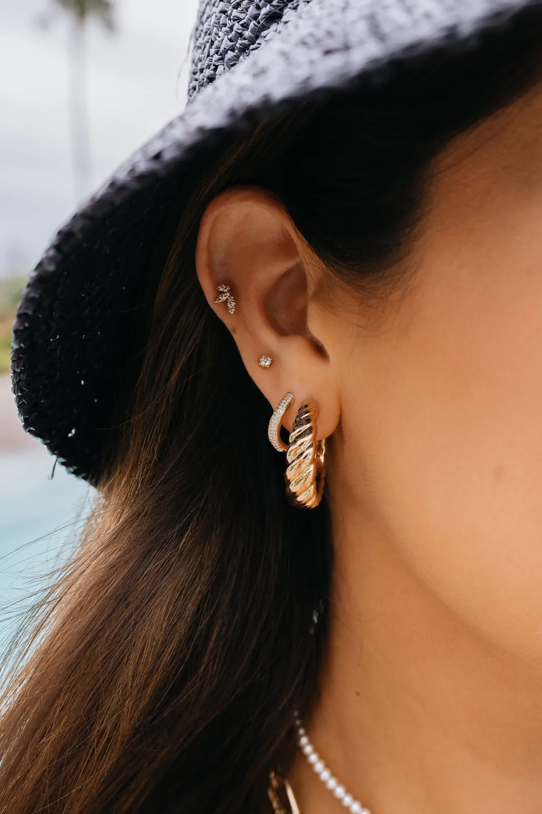 croissant_open_hoop_stud__3.webp Mama Bijoux Croissant Open Hoop Stud Earrings Sale