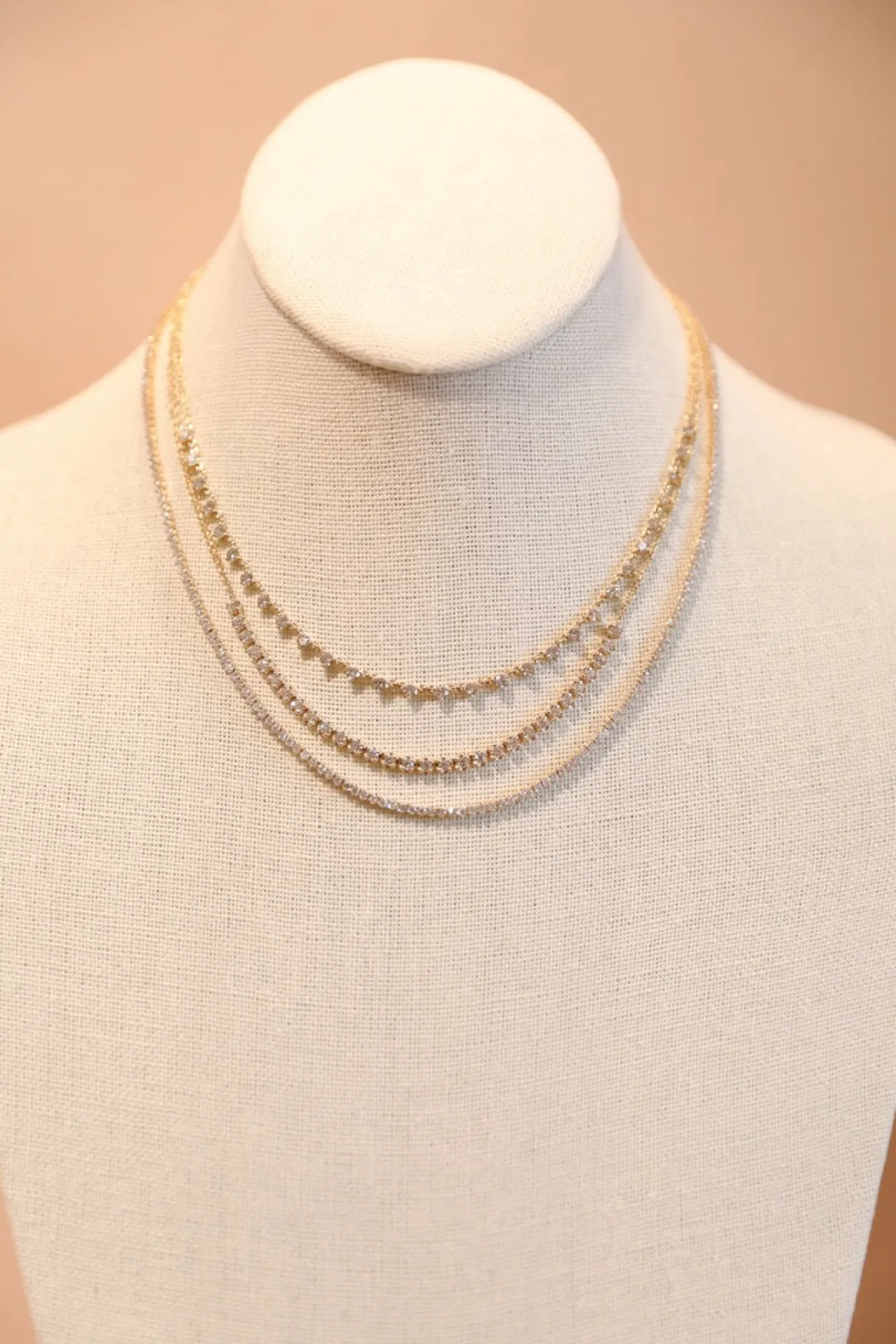 cupcake_diamond_amp_chain_5.webp Mama Bijoux Cupcake Diamond & Chain Half Tennis Necklace Hot