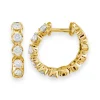 Mama Bijoux Cupcake Set Diamond 14k Gold Huggies Fashion