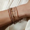 Mama Bijoux Dainty Braided Flat Gold Chain Bracelet Discount