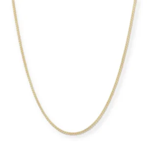 Mama Bijoux Dainty Braided Flat Gold Chain Necklace Outlet