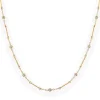 Mama Bijoux Dainty Diamonds by the Yard and Gold Bar Necklace Sale