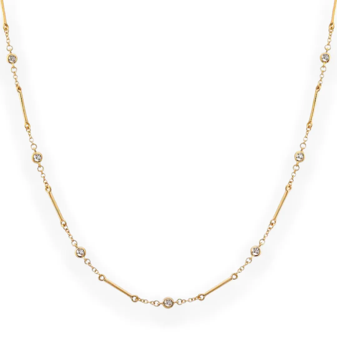 dainty_diamonds_by_the_ya_0.webp Mama Bijoux Dainty Diamonds by the Yard and Gold Bar Necklace Sale