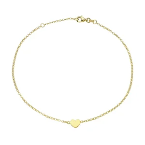 Mama Bijoux Dainty Gold Heart Anklet Discount