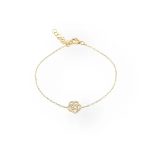 Mama Bijoux Dainty Rose Bud Diamond Bracelet Online