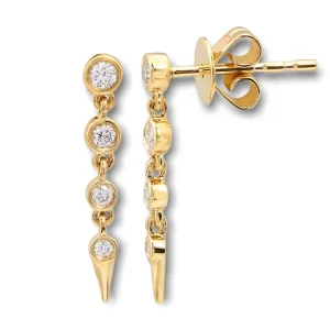Mama Bijoux Diamond Bezel & Spike Studs New