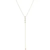 Mama Bijoux Diamond Bezel Lariat Necklace Fashion