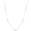 Mama Bijoux Diamond Bezel Trio Station Necklace Discount