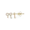 Mama Bijoux Diamond Bow Studs Clearance