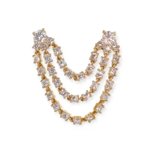Mama Bijoux Diamond Chandelier Double Piercing Earring (Sold as Singles) Clearance