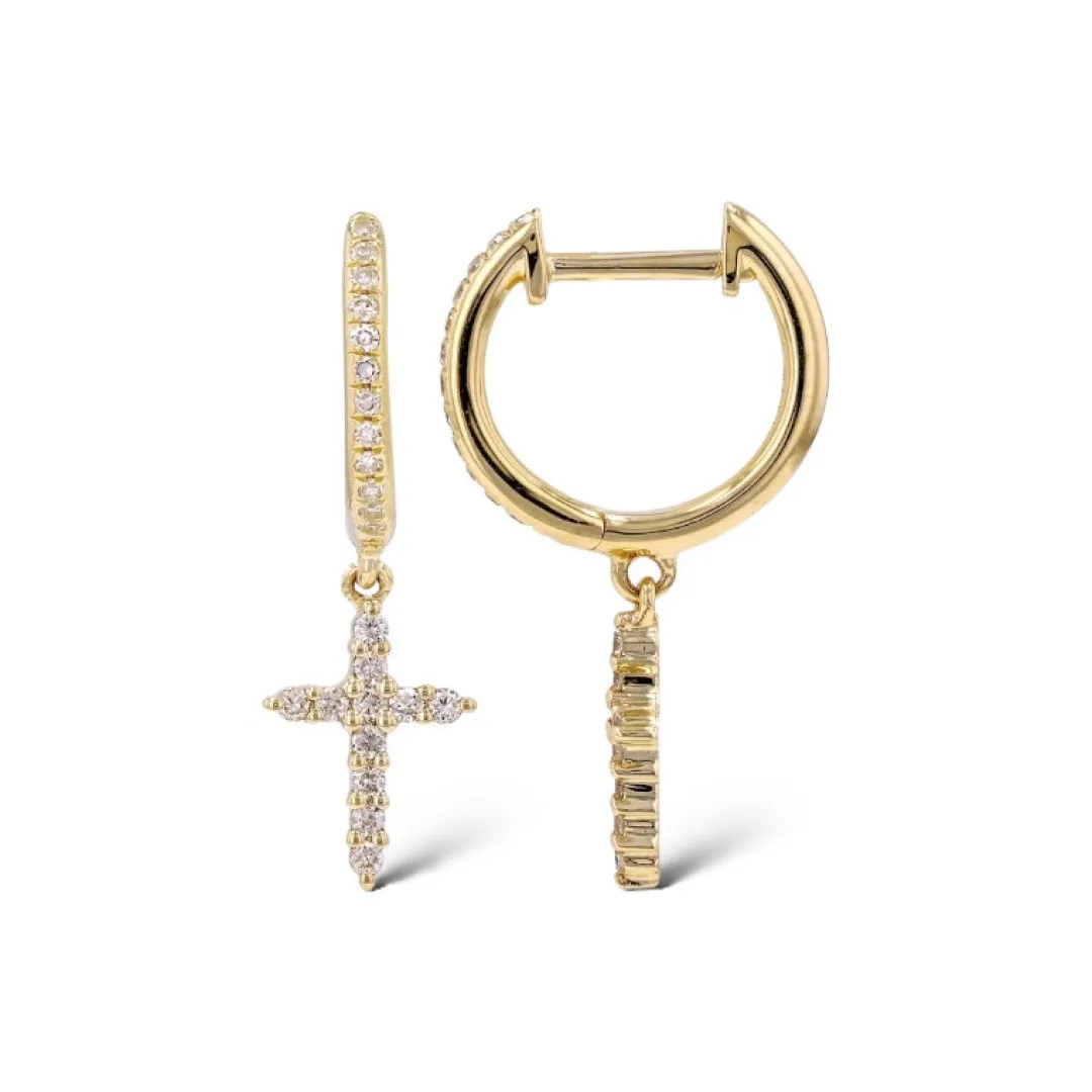 diamond_cross_charm_huggi_0.webp Mama Bijoux Diamond Cross Charm Huggies Sale