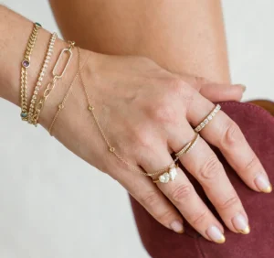 Mama Bijoux Diamond Hand Bracelet Online