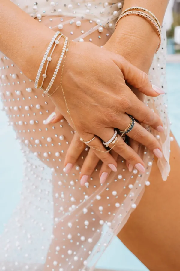Mama Bijoux Diamond Hand Bracelet Online