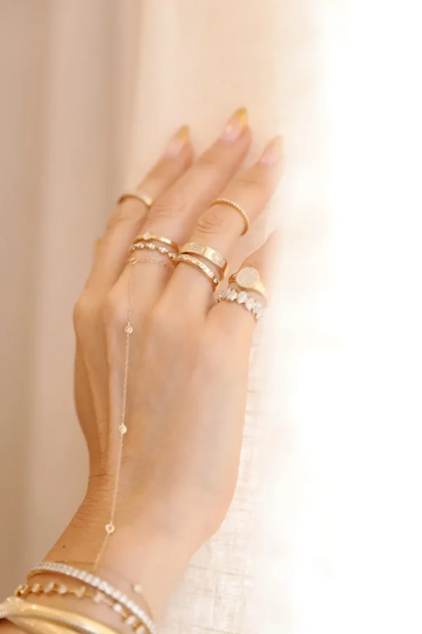Mama Bijoux Diamond Hand Bracelet Online