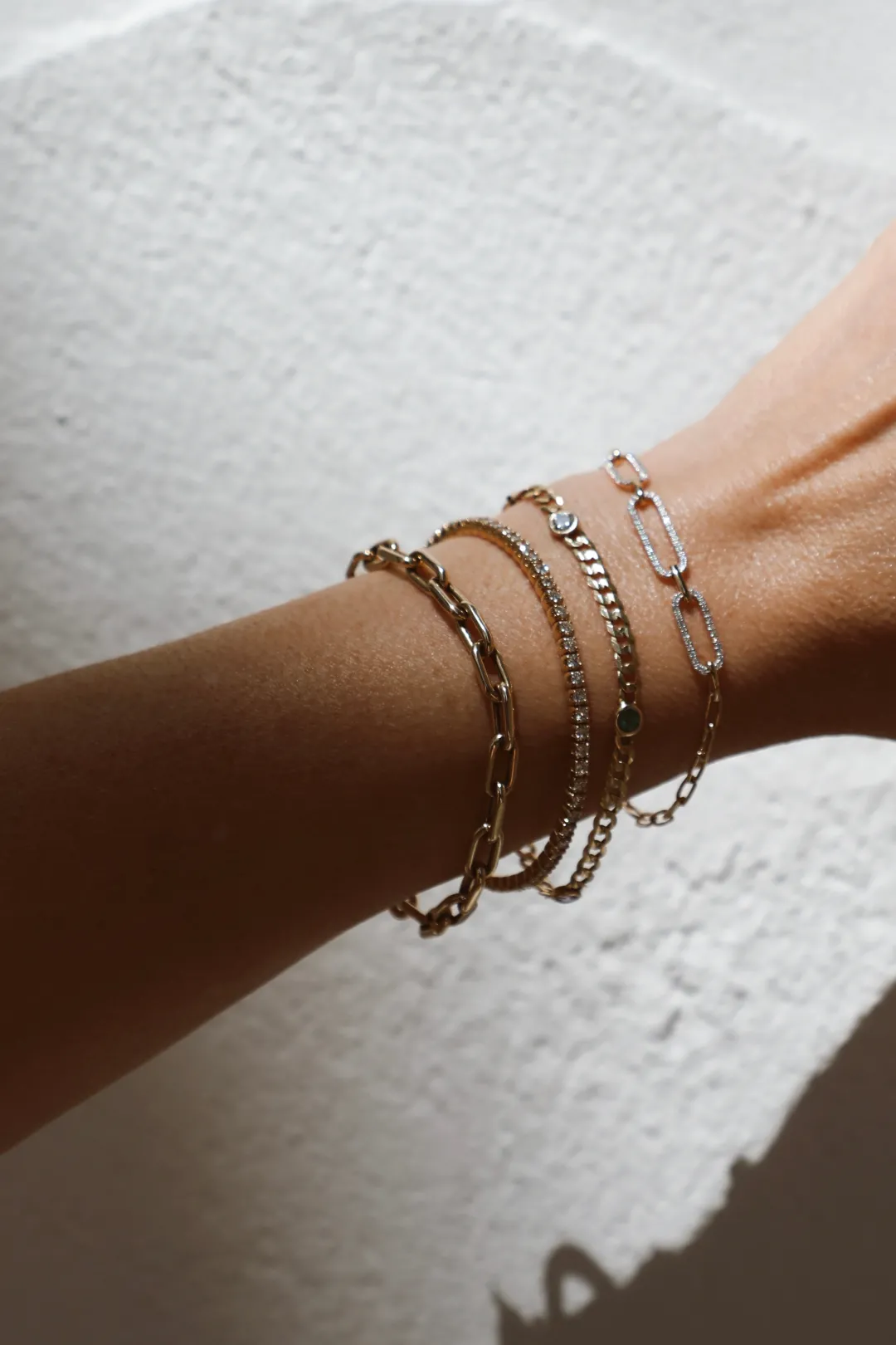 diamond_link_trio_chain_b_1.webp Mama Bijoux Diamond Link Trio Chain Bracelet Online