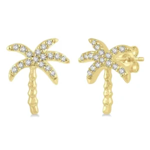 Mama Bijoux Diamond Palm Tree Studs Discount