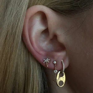 Mama Bijoux Diamond Palm Tree Studs Discount