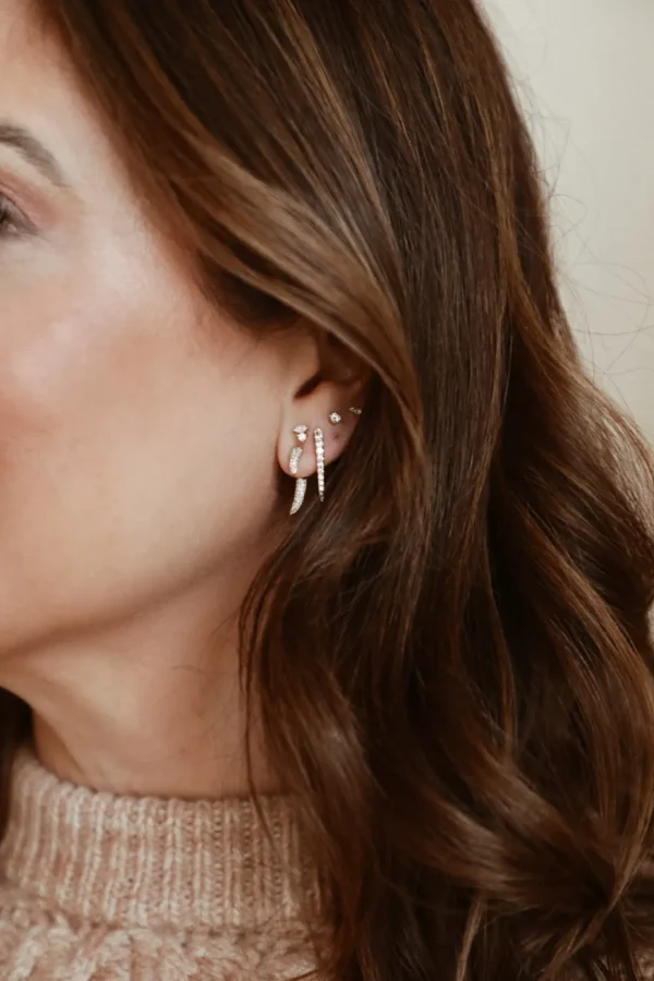 Mama Bijoux Diamond Pavé Claw Earring Jackets Sale