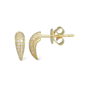 Mama Bijoux Diamond Pavé Claw Studs Fashion