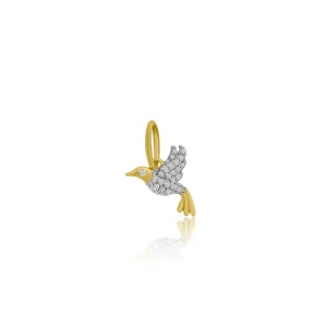 Mama Bijoux Diamond Pavé Mini Hummingbird Charm Clearance