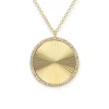 Mama Bijoux Diamond Rimmed Medallion Necklace Sale