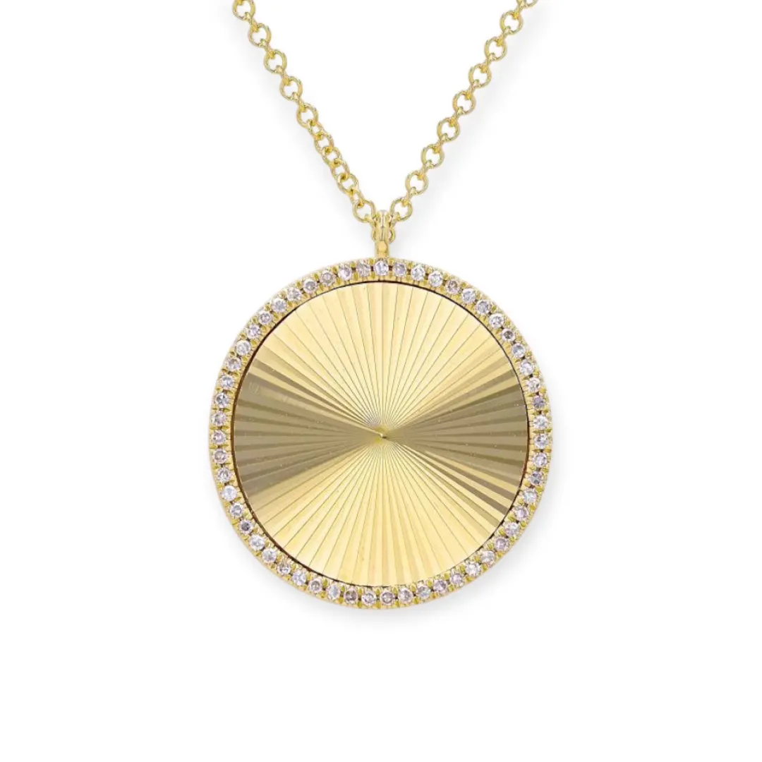 diamond_rimmed_medallion__0.webp Mama Bijoux Diamond Rimmed Medallion Necklace Sale