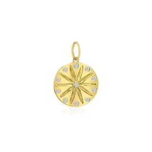 Mama Bijoux Diamond Sand Dollar Pendant Outlet