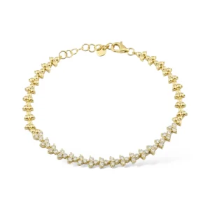 Mama Bijoux Diamond Trio & Trio Gold Tennis Bracelet Sale