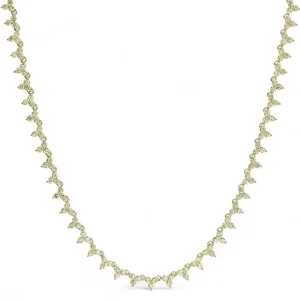 Mama Bijoux Diamond Trio Tennis Necklace (All The Way Around) Best