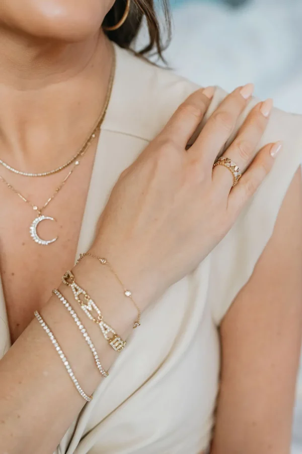 Mama Bijoux Diamonds by the Yard Bracelet (larger diamonds) Outlet